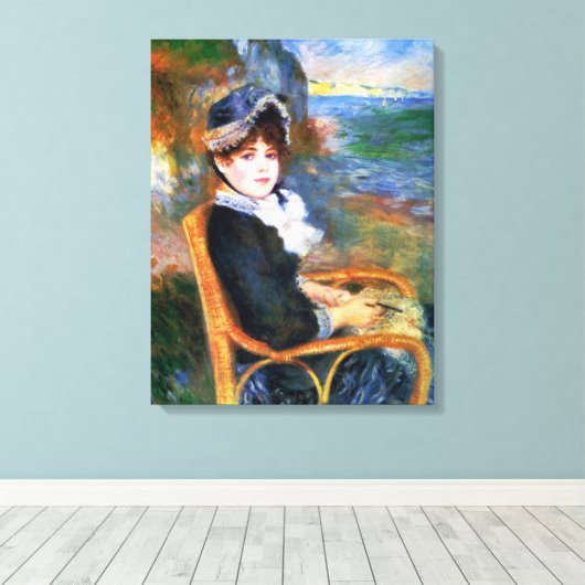 Toile Dame de la mer (par Pierre-Auguste Renoir) (Insitu (Plancher de Bois))