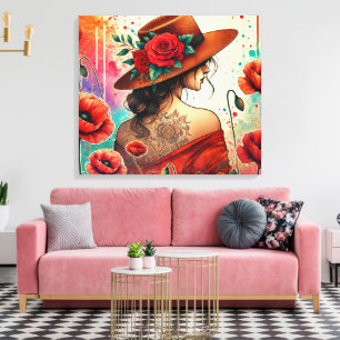 Toile Dame de la Mode
