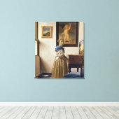 Toile Dame debout à la Virginal, vers 1672-73 (Insitu (Plancher de Bois))