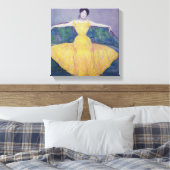 Toile Dame en robe jaune, 1899 (Insitu(Chambre))