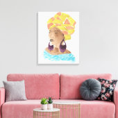 Toile Dame forte et belle (Insitu(Salon))