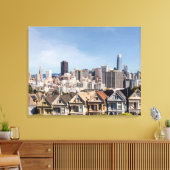 Toile Dames peintes maisons victoriennes à San Francisco (Insitu(Salon))