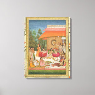 Toile Dames se régalant, du petit album de Clive