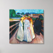 Toile Dames sur le pont | Edvard Munch | (Recto)