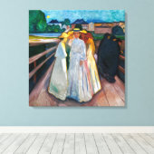 Toile Dames sur le pont | Edvard Munch | (Insitu (Plancher de Bois))