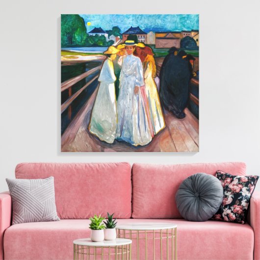 Toile Dames sur le pont | Edvard Munch | (Insitu(Salon))