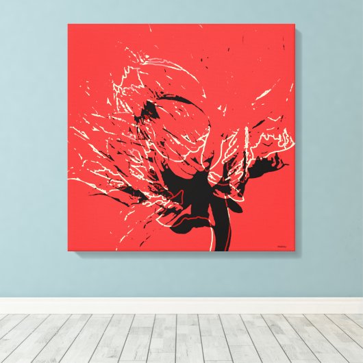 Toile Dancing Dahlia (Insitu (Plancher de Bois))