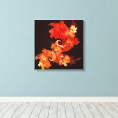 Toile Dancing Firebirds Abstrait Quad Canvas Imprimer (Insitu (Plancher de Bois))