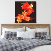 Toile Dancing Firebirds Abstrait Wrapped Canvas Imprimer (Insitu(Chambre))
