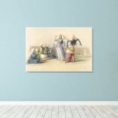 Toile Dancing Girls at Cairo, from 'Egypt and Nubia' (Insitu (Plancher de Bois))