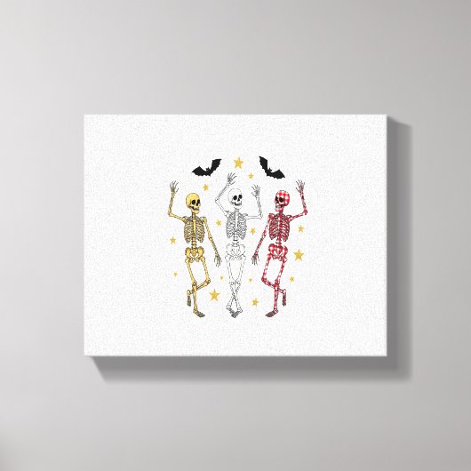 Toile Dancing Skeleton Halloween (Recto)