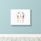 Toile Dancing Skeleton Halloween (Insitu (Plancher de Bois))