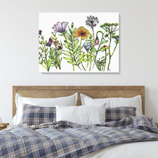Toile Dancing Wildflowers (Insitu(Chambre))