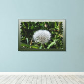 Toile Dandelion dans l'herbe (Insitu (Plancher de Bois))