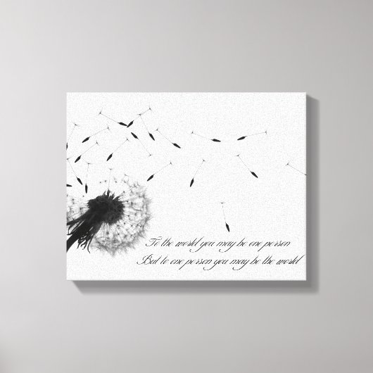 Toile Dandelion Inspiration Canvas Imprimer (Recto)