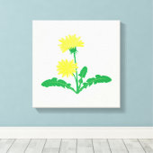 Toile Dandelions Art Canvas Imprimer (Insitu (Plancher de Bois))