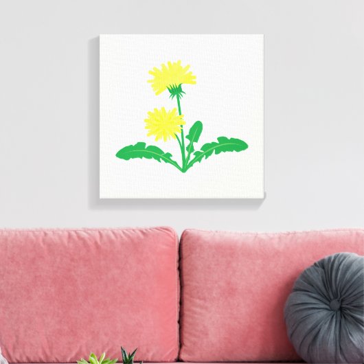 Toile Dandelions Art Canvas Imprimer (Insitu(Salon))