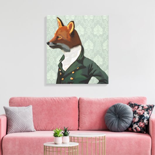 Toile Dandy Fox Portrait (Insitu(Salon))