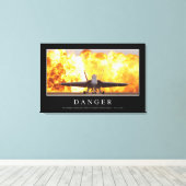 Toile Danger : Citation inspirante (Insitu (Plancher de Bois))