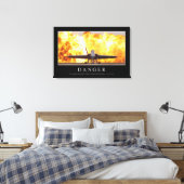 Toile Danger : Citation inspirante (Insitu(Chambre))