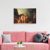 Toile Daniel Boone escorte les colons à travers le Cumbe (Insitu(Salon))