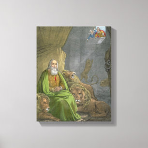 Toile Daniel dans le repaire des lions, d'une bible