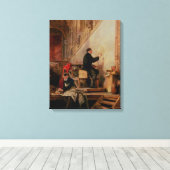 Toile Daniel Maclise peint sa fresque (Insitu (Plancher de Bois))