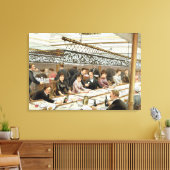 Toile Dans la baie, Diner Heure - Une houle de l'océan o (Insitu(Salon))
