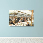 Toile Dans la baie, Diner Heure - Une houle de l'océan o (Insitu (Plancher de Bois))