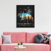 Toile Dans La Forêt Je Vais Perdre Mon Esprit (Insitu(Salon))