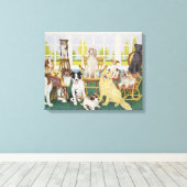 Toile Dans la maison des chiens (Insitu (Plancher de Bois))