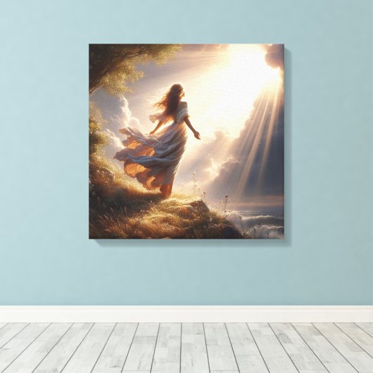 Toile Dans la prière 4 (Insitu (Plancher de Bois))