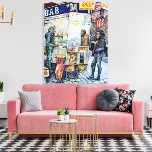 Toile Dans l'amour avec les problèmes, et dans les probl (Insitu(Salon))