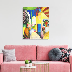 Toile Dans le bazar Auguste Macke
