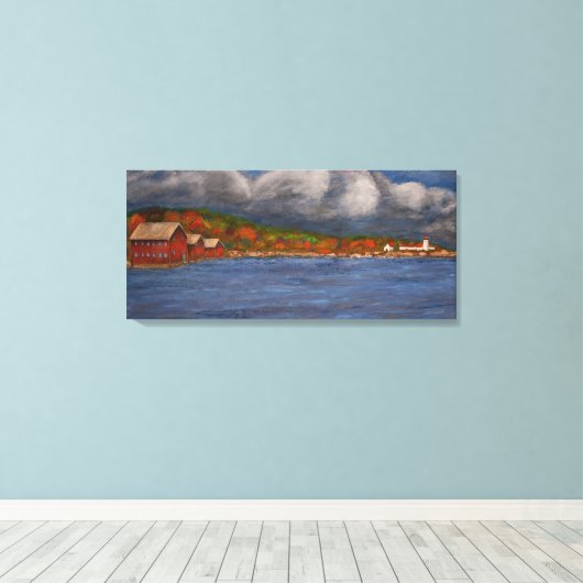 Toile Dans le port (Insitu (Plancher de Bois))
