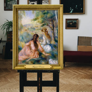 Toile Dans le pré, Pierre-Auguste Renoir