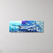 Toile Dans le Wash, Sailfish chasse l'école. (Recto)