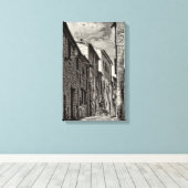 Toile Dans les ruelles de Volterra - Italie (Insitu (Plancher de Bois))