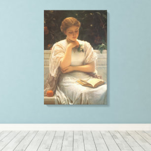 Toile Dans l'orangerie par Charles Edward Perugini