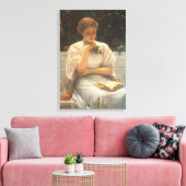 Toile Dans l'orangerie par Charles Edward Perugini (Insitu(Salon))