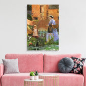 Toile Dans un jardin à Cookham par George John Pinwell (Insitu(Salon))