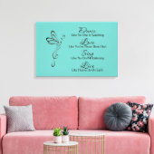 Toile Danse, Amour, Chanter, Vivre (Insitu(Salon))