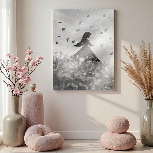 Toile Danse avec les oiseaux I
