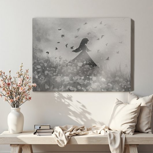 Toile Danse avec les oiseaux II