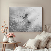 Toile Danse avec les oiseaux II