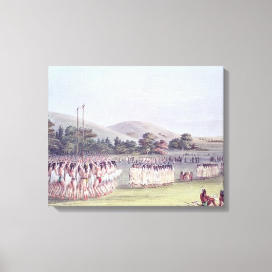 Toile Danse Choctaw Ball-Play, 1834-35 (Recto)