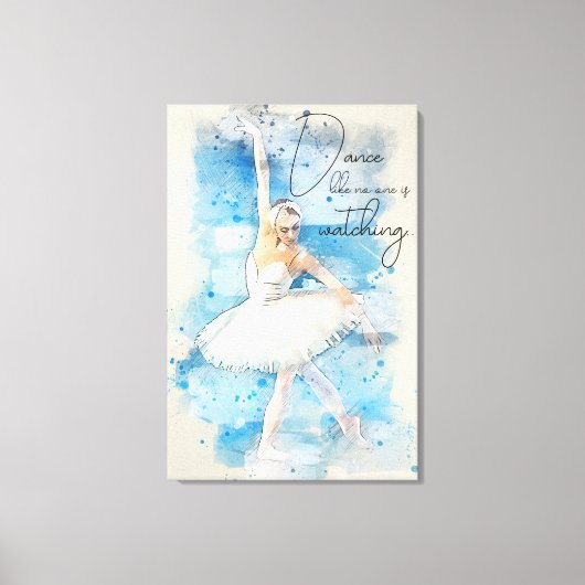 Toile Danse comme personne ne regarde (Recto)