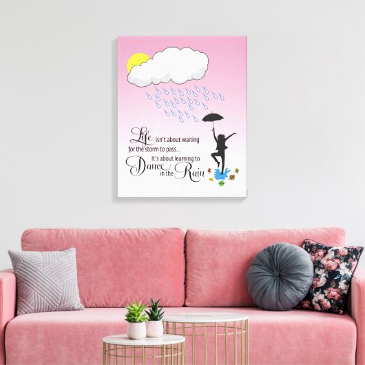 Toile Danse dans la pluie (Insitu(Salon))