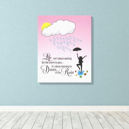 Toile Danse dans la pluie (Insitu (Plancher de Bois))