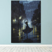 Toile Danse de pluie de minuit (Insitu (Plancher de Bois))